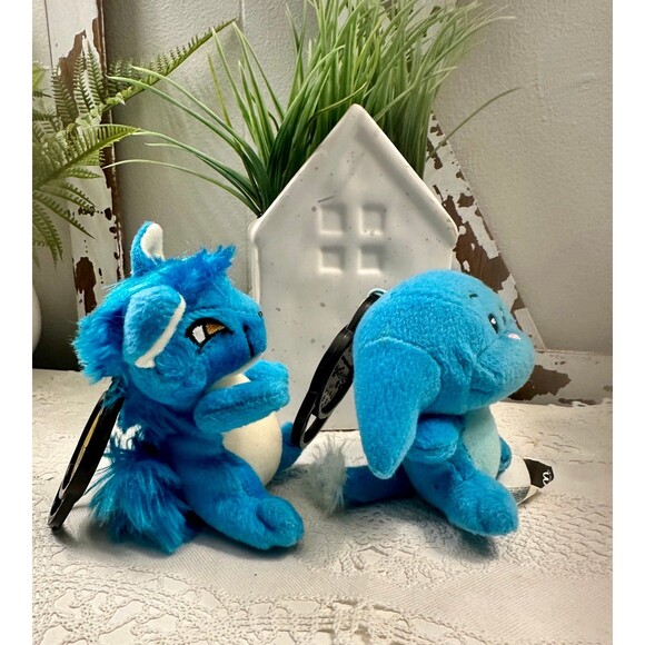 NEOPETS Blue Kyrii Blue Kacheek Speckled Nedd mcdonalds plush bundle - Picture 7 of 9